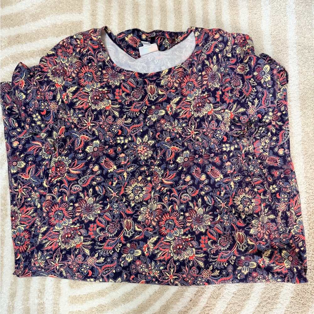 LuLaRoe Floral High Low Dress - Multicolor